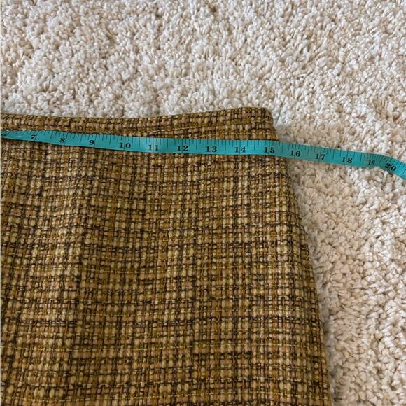 Moda International Soft Brown Wool Blend Pencil Skirt Size 6 - Picture 6 of 7